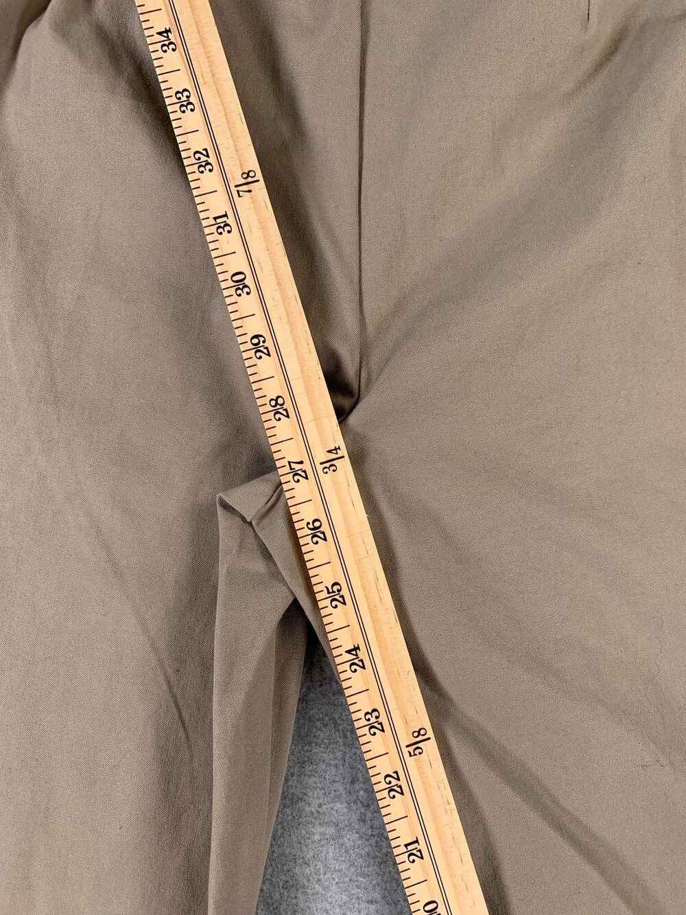 Eileen Fisher Straight-Leg Trouser Elastic Waist Taupe Women's Size Small - Picture 5 of 8